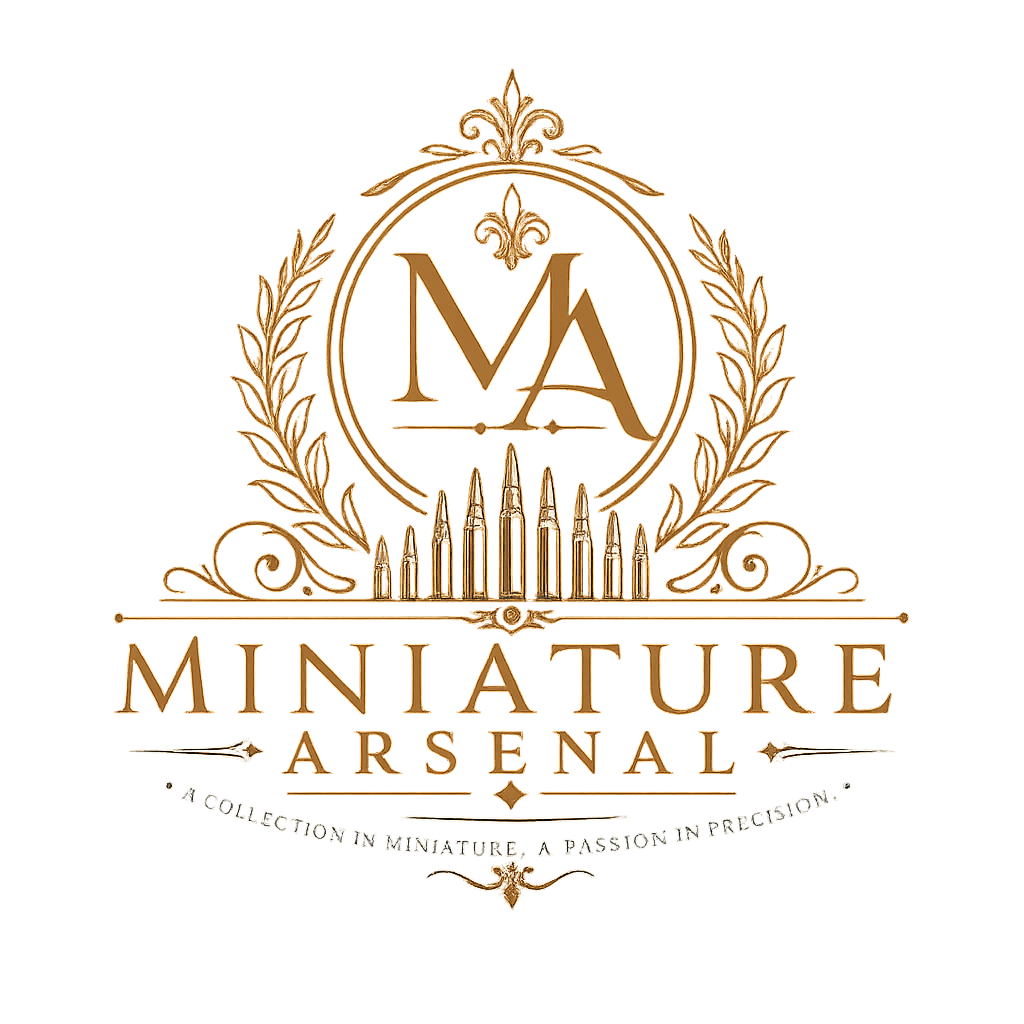 image showing front of miniature arsenal