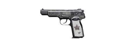 Stechkin APS miniature display box including the pistol, attachable wooden holster, and miniature live rounds