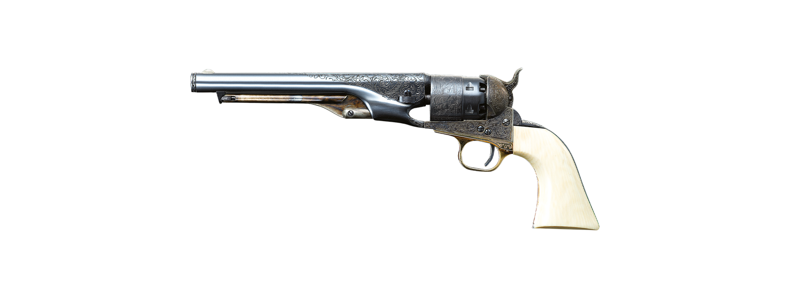 revolvers_colt-army-revolver_m1860_ivory-grip_engraved Colt Army Revolver