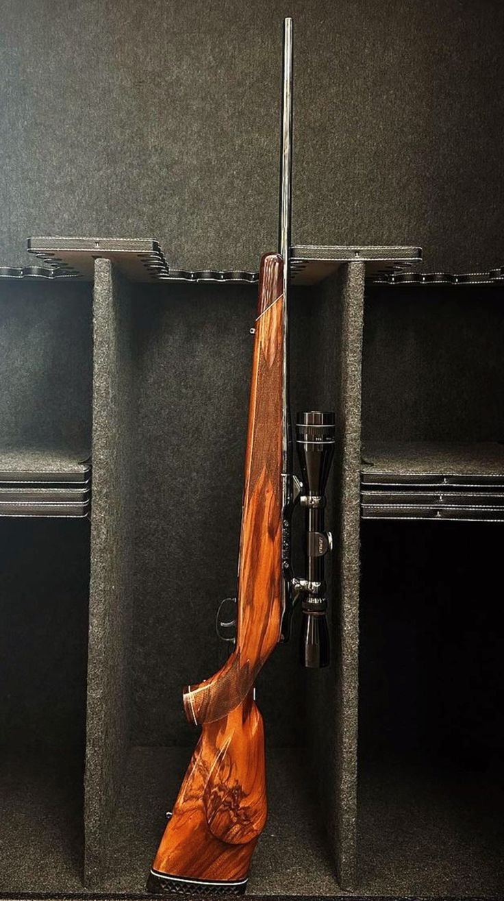 image showing unboxed miniature assault rifles standing upwards